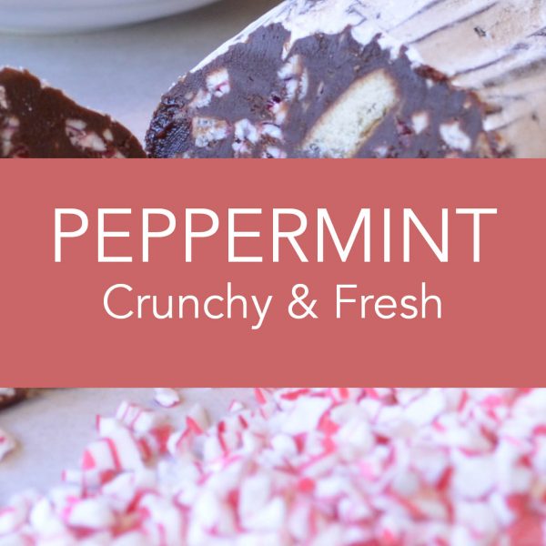 Angels Food Chocolate - Peppermint Crunchy & Fresh Chocolate Salami